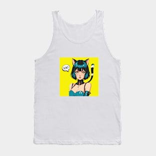 cute anime cat girl Tank Top